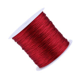 100M X 0.8mm Nylon Chinese Knot Cord Rattail Macrame Thread String Burgundy