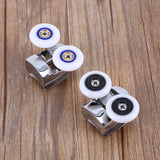 Twin Top Bottom Zinc Alloy Shower Door Rollers Runners Wheels 26mm Wheel In Australia - Darrahopens