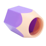 Creative Makeup Brush Holder Pen Vase Pencil Pot Stationery Box Desk Container(Purple)