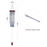 27 Tubes Wind Chimes Tube Gift Decoration for Yard Garden Outdoor Living In Australia - Darrahopens