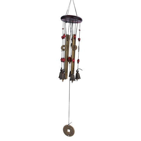 4 Tubes 5 Bells Bronze Yard Garden Outdoor Living Wind Chimes Gift In Australia - Darrahopens