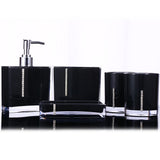 5PC/Set Acrylic Bathroom Accessories Bath Cup Bottle Toothbrush Holder Soap Dish