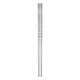 2 Pairs Chinese Fashion Anti skip Stainless Steel Chopsticks Chop Sticks Silver In Australia - Darrahopens