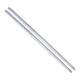 2 Pairs Chinese Fashion Anti skip Stainless Steel Chopsticks Chop Sticks Silver In Australia - Darrahopens