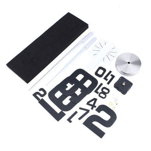 Modern DIY Large Wall Clock Kit 3D Mirror Surface Sticker for Home Office Room In Australia - Darrahopens