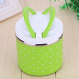 1 Layer Stainless Steel Insulation Thermo Thermal Lunch Box Food Container Hot