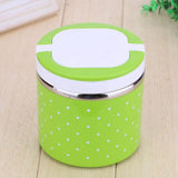 1 Layer Stainless Steel Insulation Thermo Thermal Lunch Box Food Container Hot