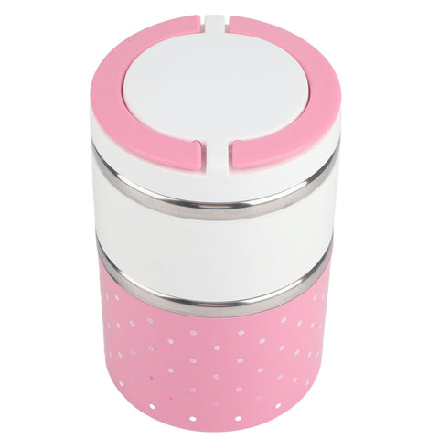 2 Layer Stainless Steel Insulation Thermo Thermal Lunch Box Food Container Hot In Australia - Darrahopens