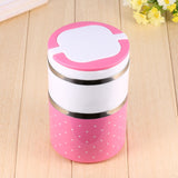 2 Layer Stainless Steel Insulation Thermo Thermal Lunch Box Food Container Hot In Australia - Darrahopens