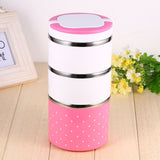 3 Layer Stainless Steel Insulation Thermo Thermal Lunch Box Food Container Hot In Australia - Darrahopens