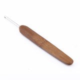10pcs Bamboo Handle Aluminum Crochet Hook Knitting Knit Needle Weave Yarn Set