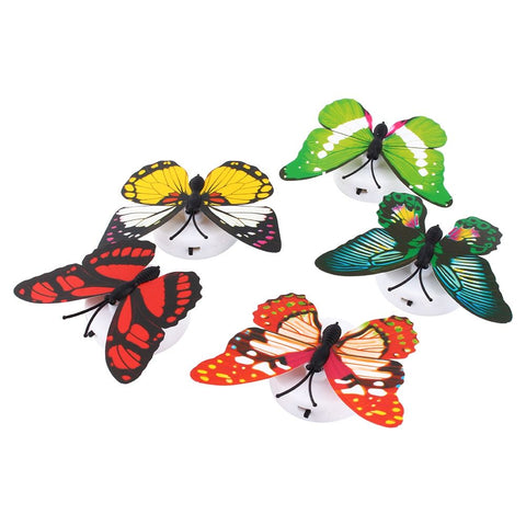 Colorful Changing Butterfly LED Night Light Lamp Home Room Desk Wall Decor AB In Australia - Darrahopens