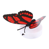 Colorful Changing Butterfly LED Night Light Lamp Home Room Desk Wall Decor AB