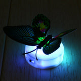 Colorful Changing Butterfly LED Night Light Lamp Home Room Desk Wall Decor AB