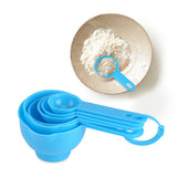 7Pcs Set Plastic Measuring Cups Spoons Measure Tea Coffee Kitchen Utensil Blue In Australia - Darrahopens
