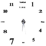 Modern DIY Large Wall Clock Kit 3D Mirror Surface Sticker for Home Office Room In Australia - Darrahopens