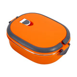 Stainless Steel Insulated Food Storage Supper Dinner Lunch Box 1 Layer Orange In Australia - Darrahopens