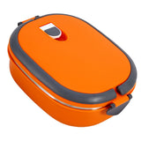 Stainless Steel Insulated Food Storage Supper Dinner Lunch Box 1 Layer Orange In Australia - Darrahopens