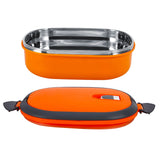 Stainless Steel Insulated Food Storage Supper Dinner Lunch Box 1 Layer Orange In Australia - Darrahopens