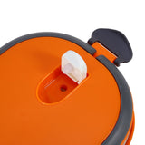 Stainless Steel Insulated Food Storage Supper Dinner Lunch Box 1 Layer Orange