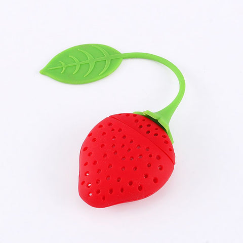 Silicone Creative Strawberry Shape Tea Leaf Strainer Herbal Spice Infuser Filter In Australia - Darrahopens