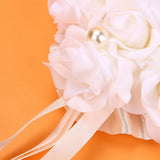 Romantic Rose Wedding Favors Heart Pearl Gift Ring Box Pillow Cushion In Australia - Darrahopens