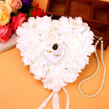 Romantic Rose Wedding Favors Heart Pearl Gift Ring Box Pillow Cushion In Australia - Darrahopens