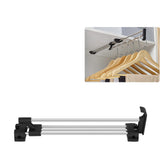 Wardrobe Chrome Pull Out Retractable Wardrobe Clothes Hanger Rail Towel Coat Racks Closet Rod