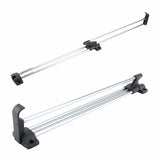 Wardrobe Chrome Pull Out Retractable Wardrobe Clothes Hanger Rail Towel Coat Racks Closet Rod