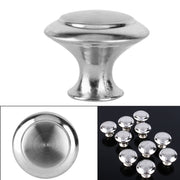10Pcs Round Stainless Steel Cabinet Knobs Drawer Handles Cupboard Accessories