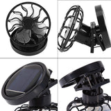 Electric Mini Clip on Solar Fan Air Conditioner Cooling Cell Fan Travel Camping Hiking Cooling