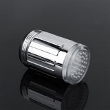 3 Color LED Light Changing Glow Temperature Sensor Shower Stream Water Faucet Tap For Kitchen