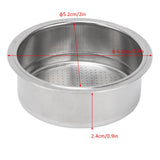 Stainless Steel Coffee 2 Cup Pressurized Filter Basket Strainer