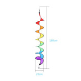 Foldable 140cm Spiral Windmill Colorful Wind Spinners Tent Garden Yard In Australia - Darrahopens