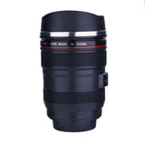 Creative Camera Lens Shaped Insulation Cup Stainless Steel Insulated Travelling Flask V Black In Australia - Darrahopens