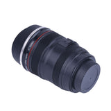 Creative Camera Lens Shaped Insulation Cup Stainless Steel Insulated Travelling Flask V Black
