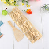 DIY Sushi Rolling Maker Roller Bamboo Material Mat Maker And A Rice Paddle Set In Australia - Darrahopens