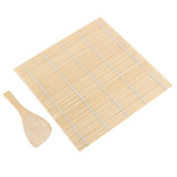 DIY Sushi Rolling Maker Roller Bamboo Material Mat Maker And A Rice Paddle Set In Australia - Darrahopens