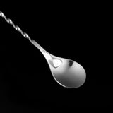 11In Stainless Steel Long Bar Spoon Steel Bartending Mixed Tall Drink Stir Spoon Bar Wine