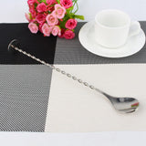 11In Stainless Steel Long Bar Spoon Steel Bartending Mixed Tall Drink Stir Spoon Bar Wine