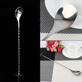 11In Stainless Steel Long Bar Spoon Steel Bartending Mixed Tall Drink Stir Spoon Bar Wine