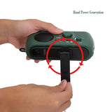 Solar Hand Crank AM/FM Radio with LED Flashlight Emergency Phone Charger