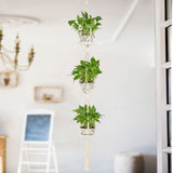 Planter Flower Pot Hanging Rope Basket for Indoor In Australia - Darrahopens