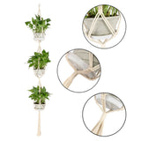 Planter Flower Pot Hanging Rope Basket for Indoor In Australia - Darrahopens