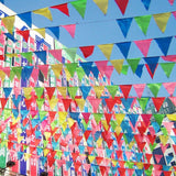 150pcs Colorful Pennant Banner Flags Multicolor Bunting String Triangle Flags In Australia - Darrahopens