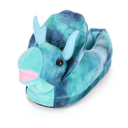 Triceratops Plush Slippers Winter Autumn and Winter Cartoon Men and Women Indoor Cotton Slippers In Australia - Darrahopens