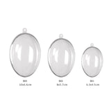 10Pcs Transparent Hollow Oval Ornaments Balls Plastic Egg Shaped Balls Preserved Flower Easter Decoration In Australia - Darrahopens