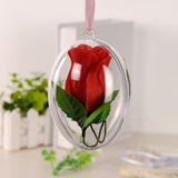 10Pcs Transparent Hollow Oval Ornaments Balls Plastic Egg Shaped Balls Preserved Flower Easter Decoration In Australia - Darrahopens
