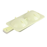 Microwave Egg Poacher Two Compartment Microwave Egg Steaming Tray Kitchen Supplies