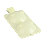 Microwave Egg Poacher Two Compartment Microwave Egg Steaming Tray Kitchen Supplies